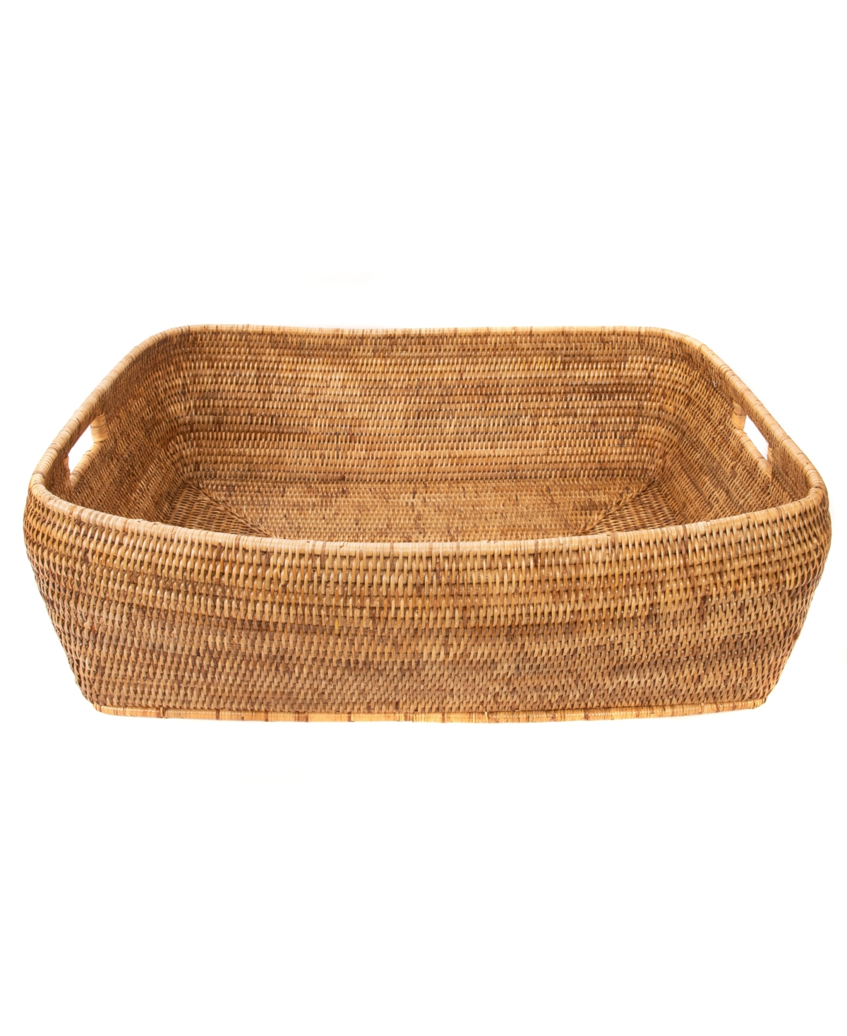 Shop Artifacts Trading Company Artifacts Rattan Rectangular Storage Basket In Honey Brown