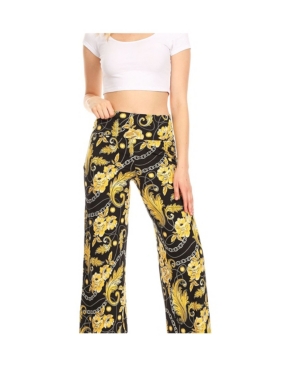 image of White Mark Printed Palazzo Pants