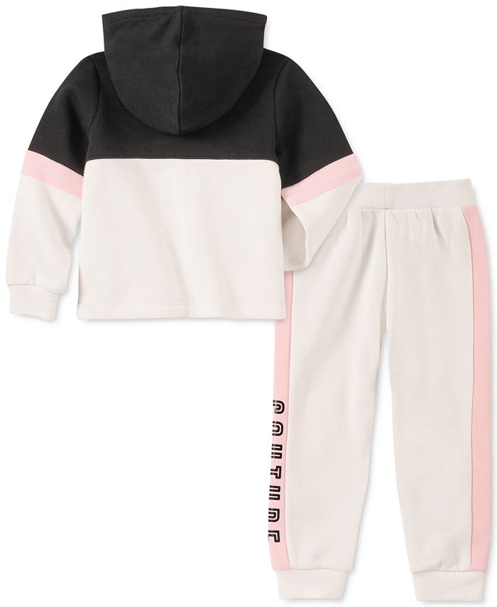 Juicy Couture Toddler Girls 2-Pc. Colorblocked Hoodie & Jogger Pants ...