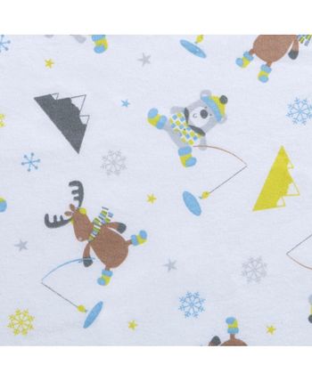 Trend Lab - Gone Ice Fishing Flannel Crib Sheet