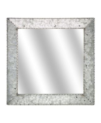 American Art Decor Galvanized Wall Vanity Mirror - Macy's