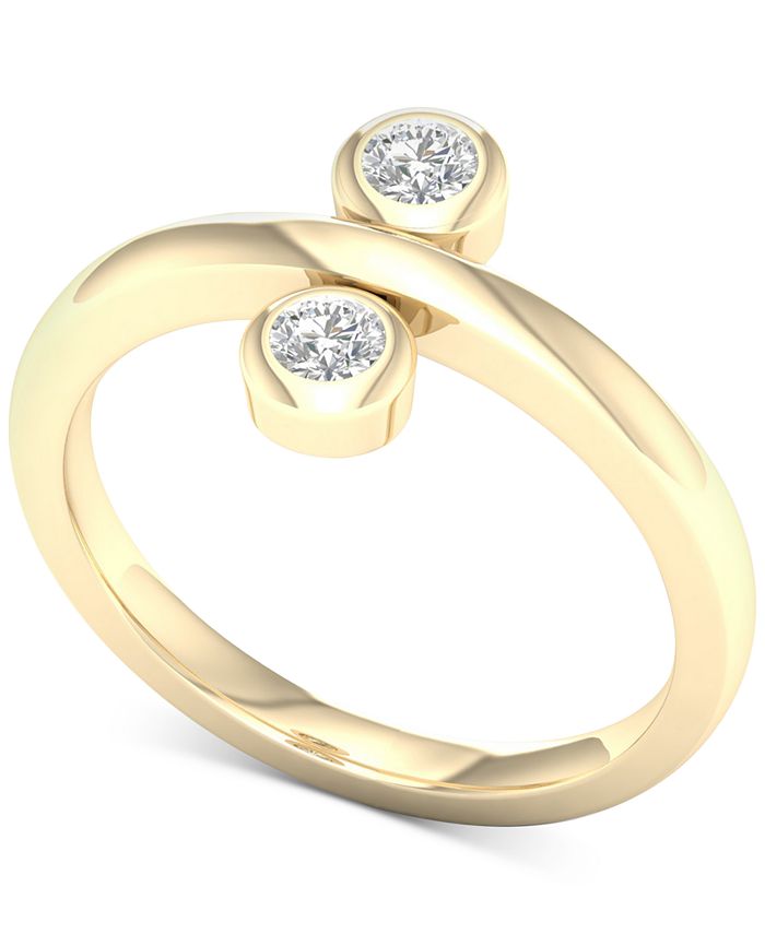 Macy s Diamond Bezel Promise Ring 1 5 ct. t.w. in 10k Gold Macy s