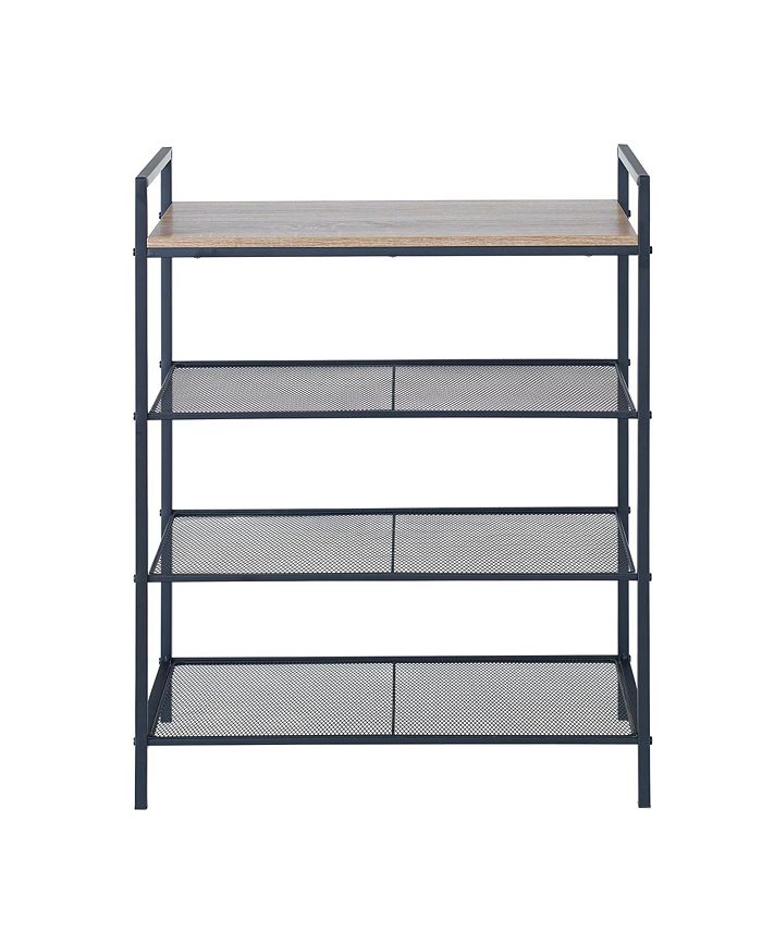 Neatfreak 4Tier Shelf Storage Unit with Wood Top Macy's