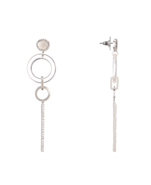 image of Nina Resin Pave Bar Drop Earrings