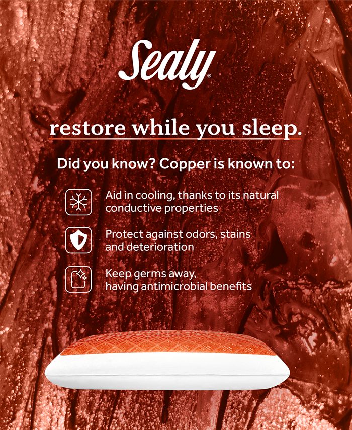 Sealy Copper Gel Memory Foam Pillow Macy's