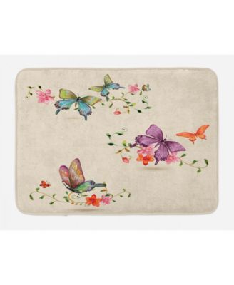 butterfly bath mat