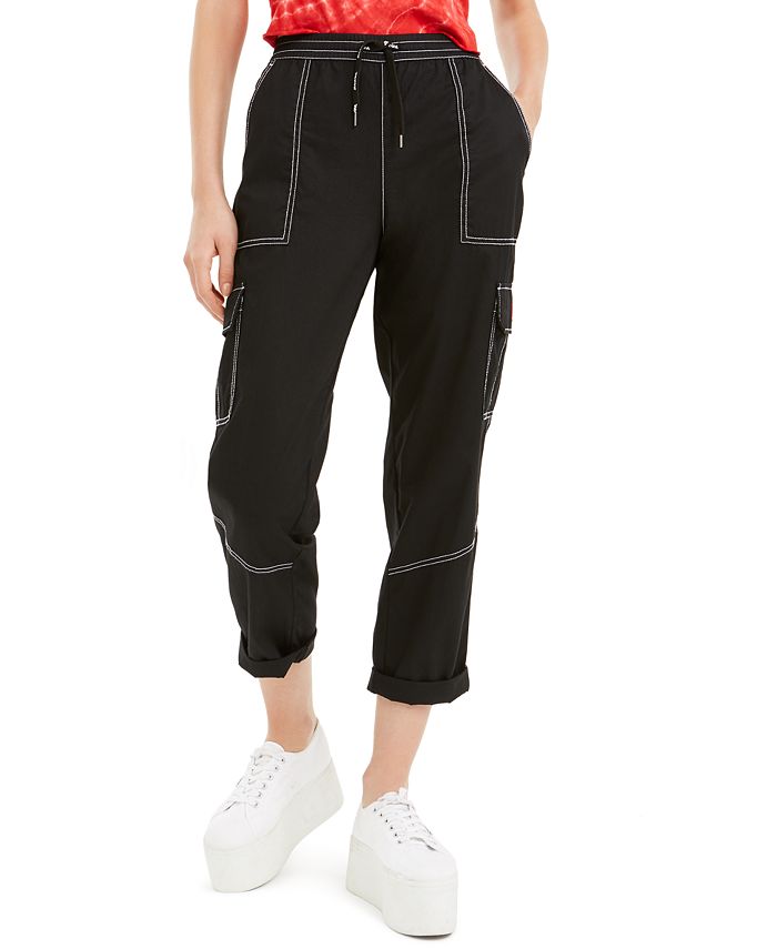 Dickies Juniors' Cropped Twill Cargo Pants - Macy's