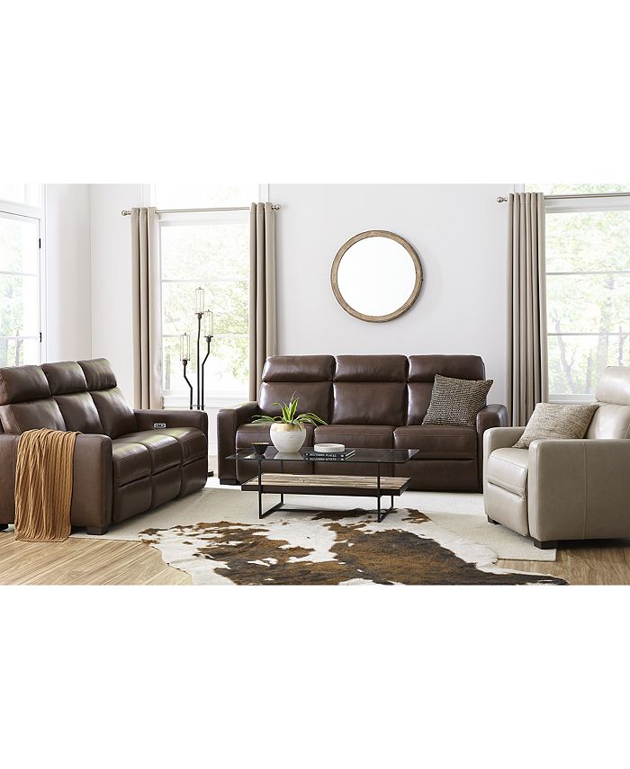 Furniture Closeout Hayvon Leather Sofa, How Much To Restuff A Leather Sofa