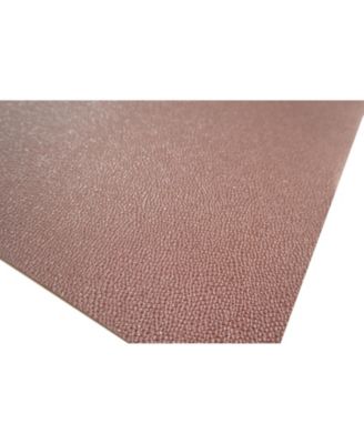 Dainty Home Faux Leather Pebble Slip Resistant Suede Backing Embossed 3D Surface Luxury 12" x 18" Place Mats - Set of 4