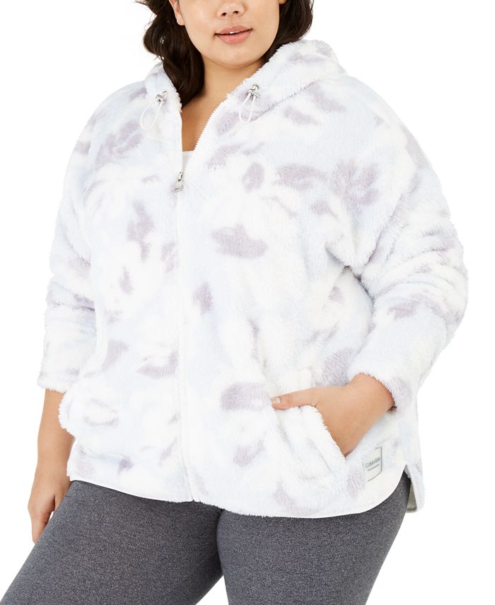 Calvin klein fuzzy jacket store