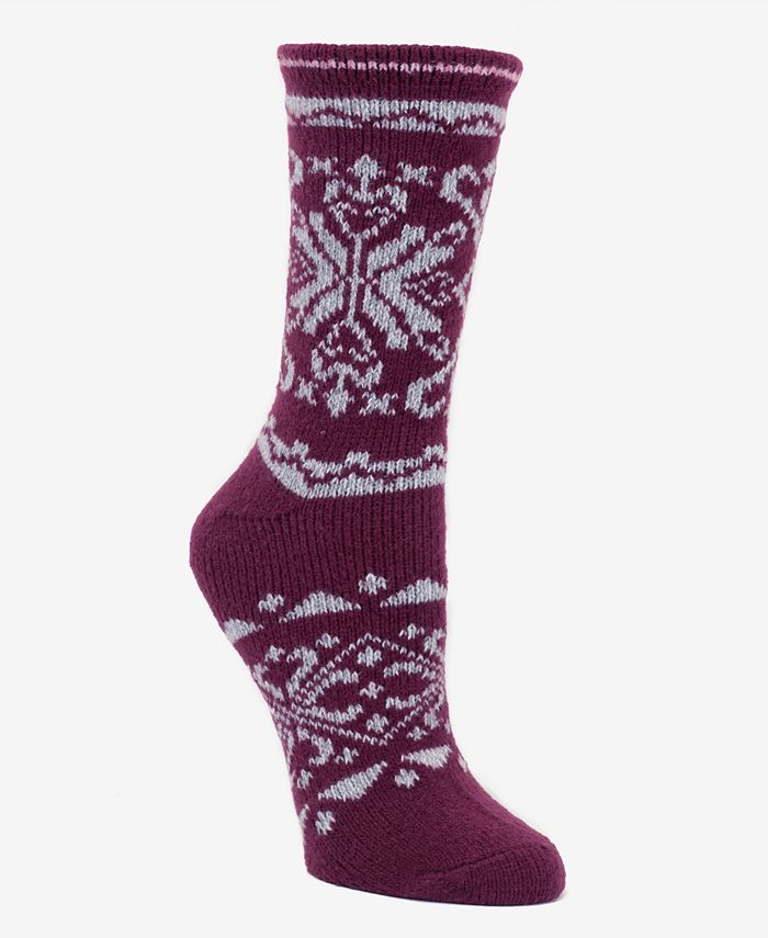 Cuddl Duds Women's Fairisle Boot Sock Macy's
