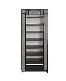 8 Tier Shoe Organizer with Cover