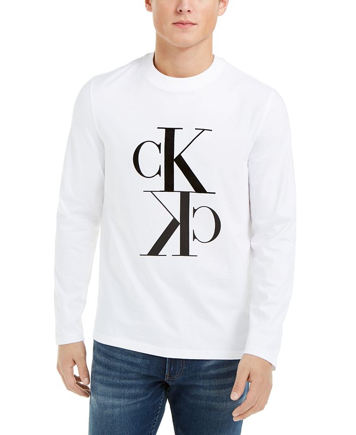 Calvin Klein Jeans Calvin Klein Men's Reflection Long-Sleeve Logo T ...