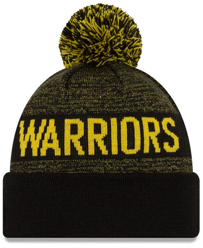 New Era Golden State Warriors Blackout Speckle Knit Hat Macy's