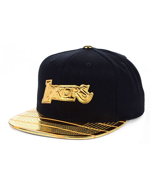 Mitchell Ness Los Angeles Lakers Black Gold Dna Snapback Cap Reviews Sports Fan Shop By Lids Men Macy S