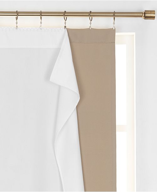 Elrene Extra Wide Draft Stop Thermal Curtain Liner 40 X92