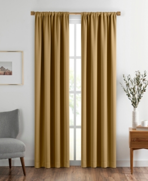 Elrene Sunveil Vanderbilt Extra Wide Blackout Window Curtain, 52"x108" In Gold