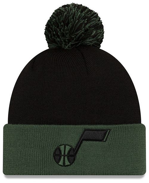 New Era Utah Jazz Black Pop Knit Hat Reviews Sports Fan Shop