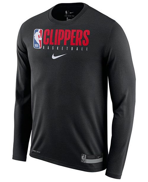 Nike Men S Los Angeles Clippers Team Practice Long Sleeve T Shirt