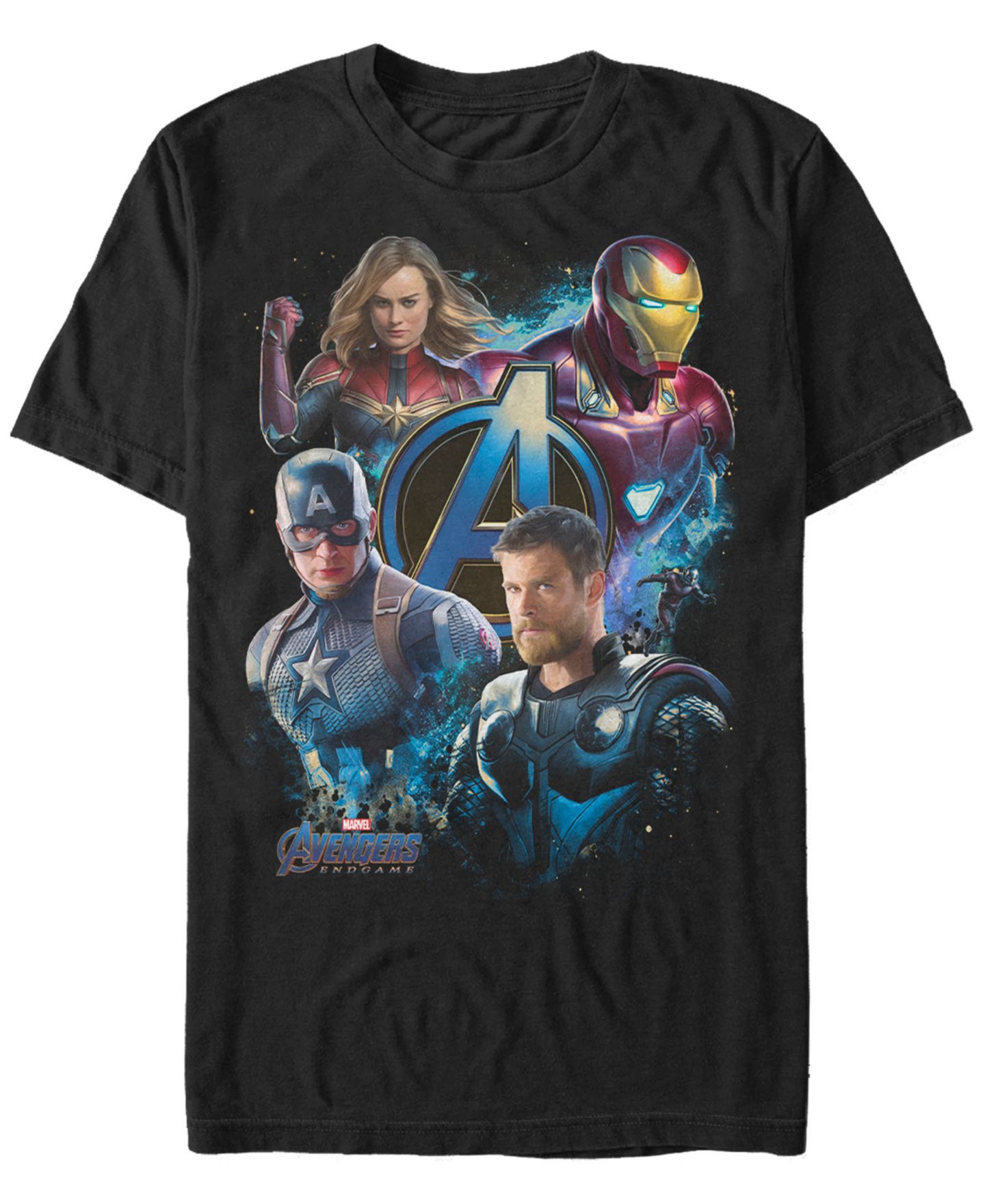 Мужская футболка Fifth Sun Marvel Avengers Endgame Dream Team Portraits, Short Sleeve, цвет: Чёрный — фото 2
