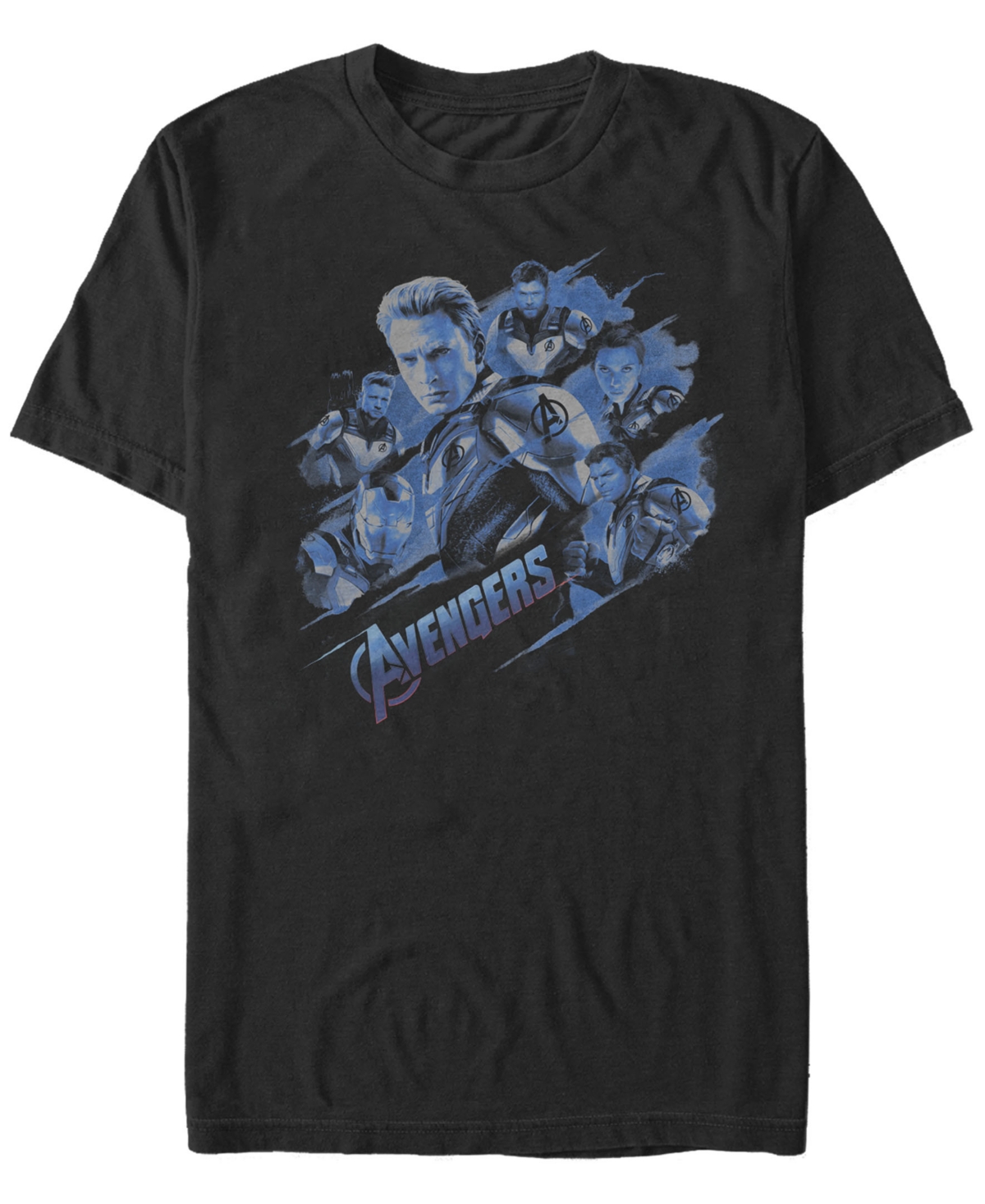 Marvel Men's Avengers Endgame Captain America Group, Short Sleeve T-shirt