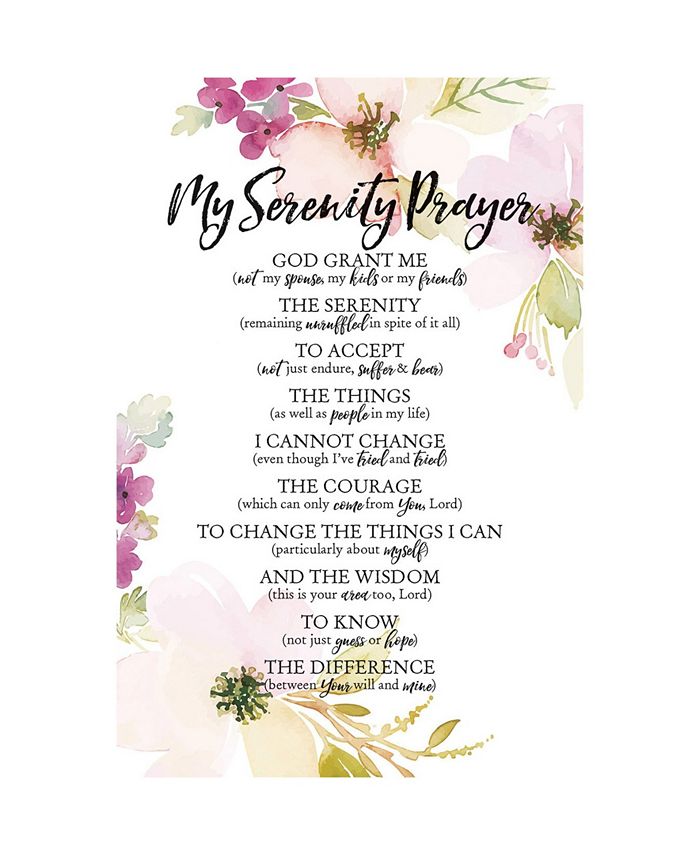 Dexsa My Serenity Prayer Woodland Grace Series Wood Plaque with Easel ...