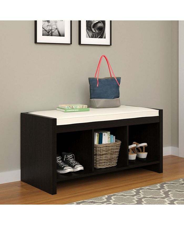 Ameriwood Home Penelope Entryway Storage Bench with Cushion Macy's