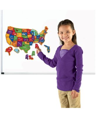 Learning Resources Learning Essentials - Magnetic U.S. Map Puzzle- 44 Pieces