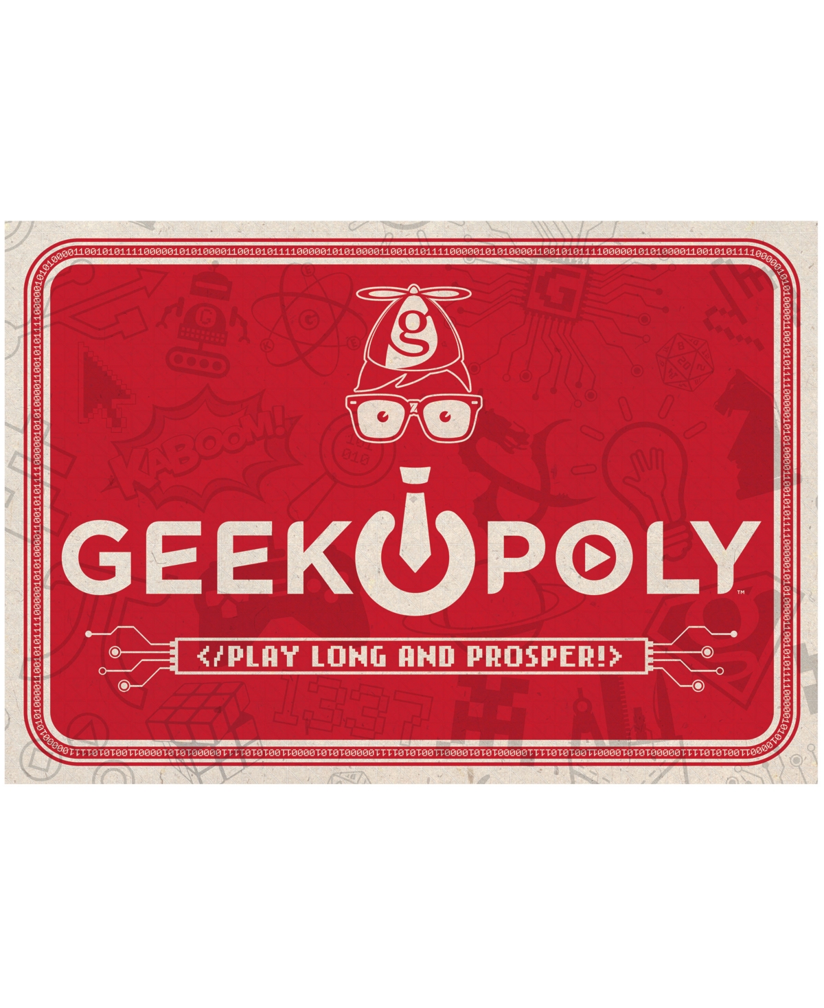 Masterpieces Puzzles Late For The Sky Geek-opoly In Multi