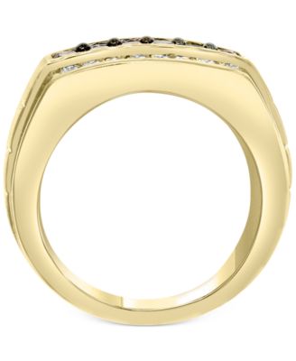 EFFY&reg; Men's Multi-Color Diamond Ring (1-3/8 ct. t.w.) in 14k Gold