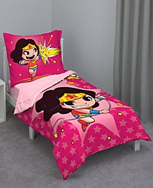 Wonder Woman 4-Piece Toddler Bedding Set