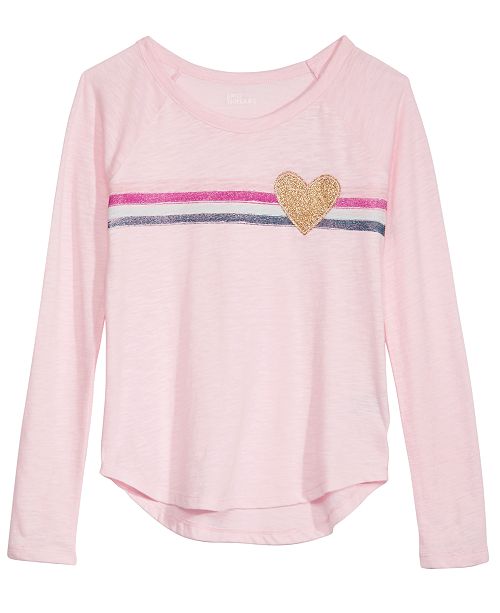 Epic Threads Big Girls Striped Heart T Shirt Created For Macy S