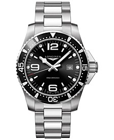 Men's Swiss HydroConquest Stainless Steel Bracelet Watch 44mm L38404566