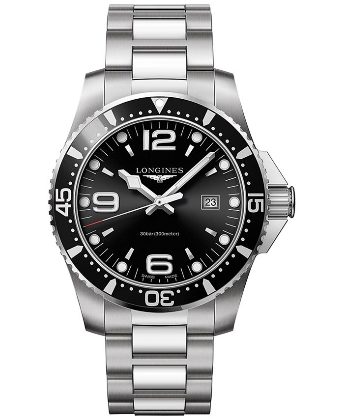 Longines - Men's Swiss HydroConquest Stainless Steel Bracelet Watch 44mm L38404566