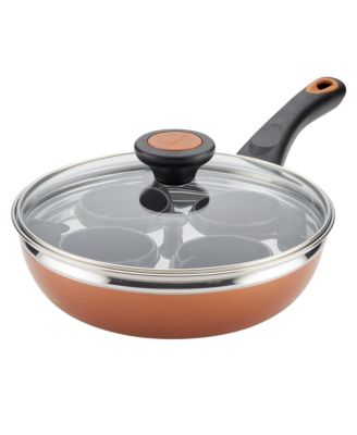 Farberware - Glide Copper Ceramic Non-Stick 8" Egg Poacher & Lid
