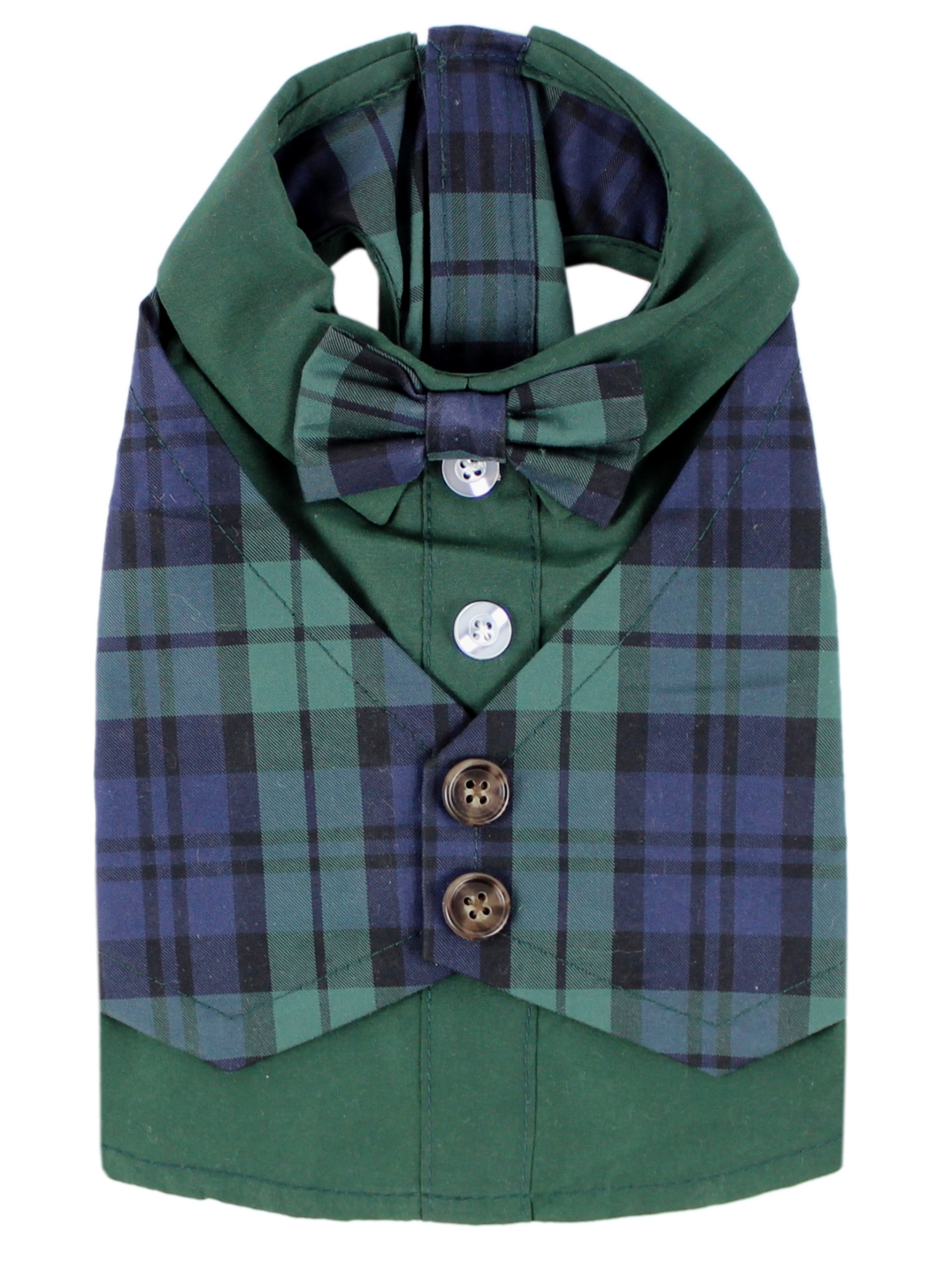 Parisian Pet Scottish Tuxedo Green Plaid