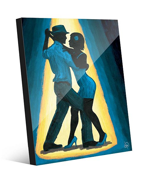 Creative Gallery Spotlight Couple Dancing In Blue 24 X 36