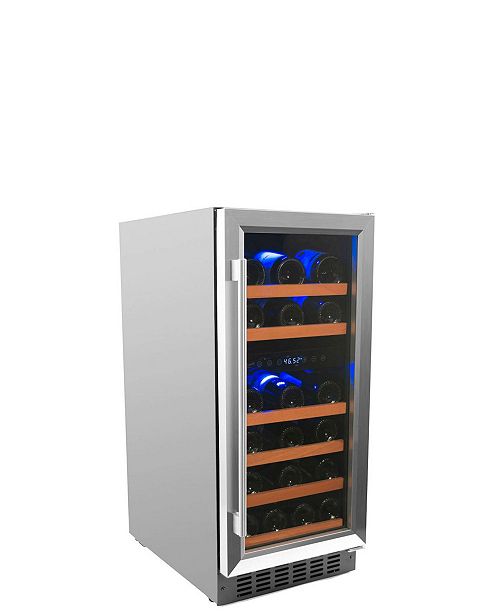 Smith Hanks 32 Bottle Dual Zone Wine Cooler Reviews Small Appliances Kitchen Macy S