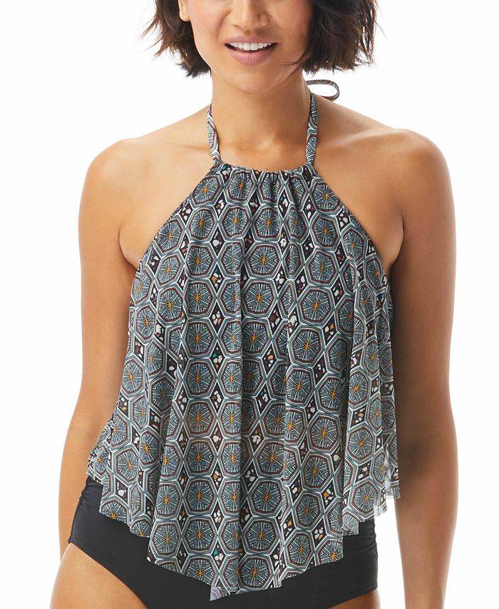 Coco Reef Aura Printed Mesh Underwire Tankini Top Macy's