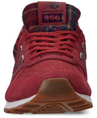 new balance 996 plaid sneaker