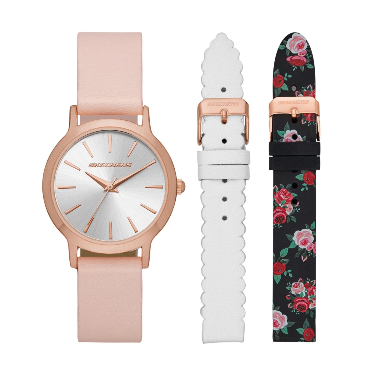 Women's Magnolia Silicone Strap Watch 40mm - White
