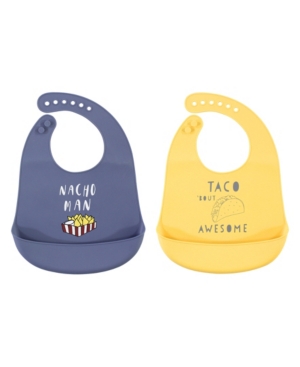 Hudson Baby Silicone Bib 2-Pack