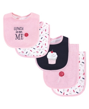 Hudson Baby Bib and Burp Cloth Set 5-Piece