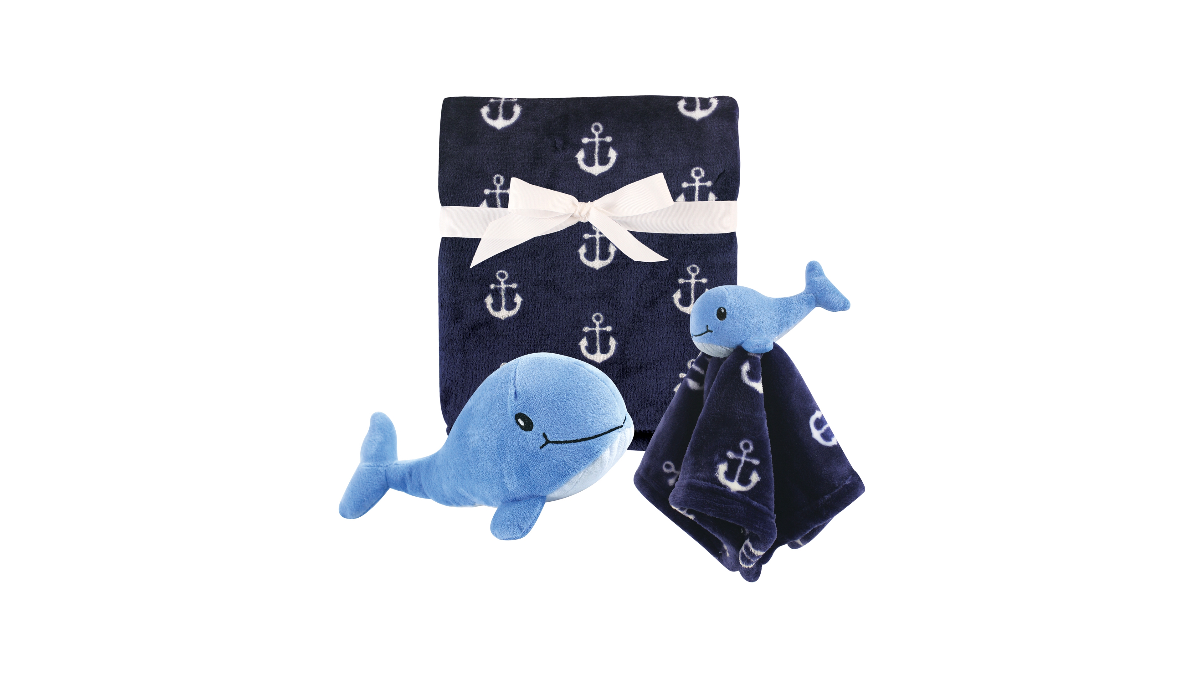 Hudson Baby Plush 2-Blanket and Plush Toy Set