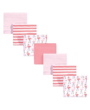 Hudson Baby Baby Girls and Baby Boys Flannel Receiving Blanket 7-Pack