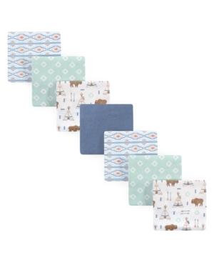 Hudson Baby Baby Girls and Baby Boys Flannel Receiving Blanket 7-Pack