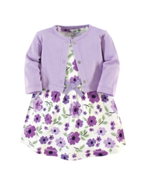 Touched By Nature Toddler Girl Organic Dress and Cardigan Set