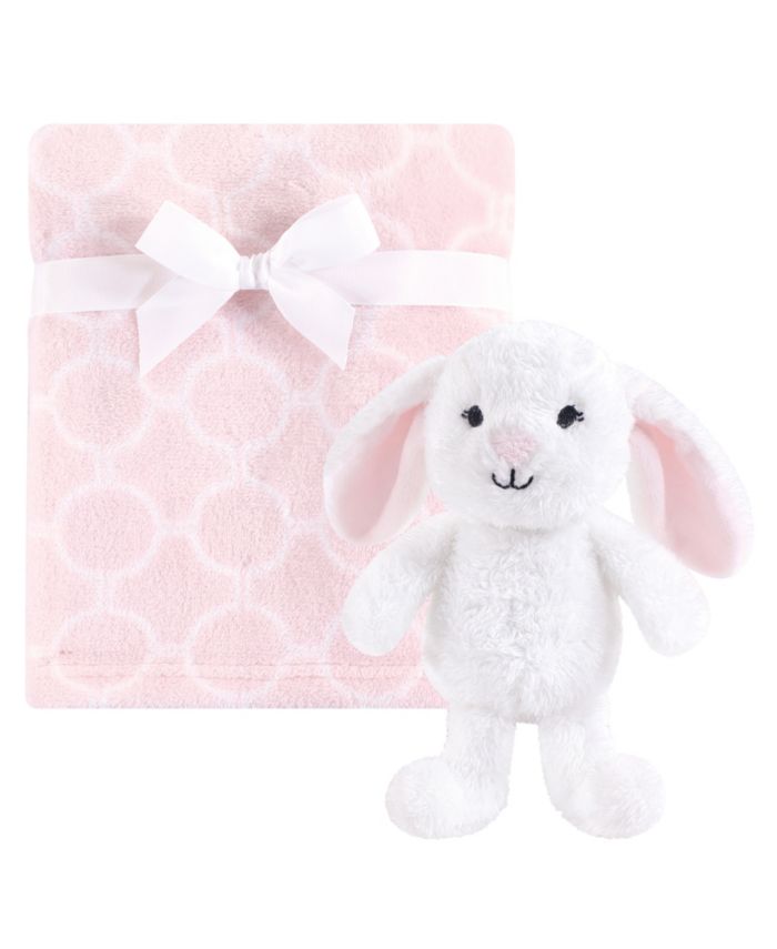 Hudson Baby Baby Girls Plush Blanket with Plush Toy Set & Reviews - All Kids' Accessories - Kids - Macy's