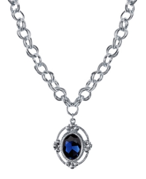 image of 2028 Silver-Tone Pendant Necklace