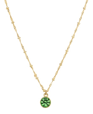 image of 2028 14K Gold-Dipped Pendant Necklace